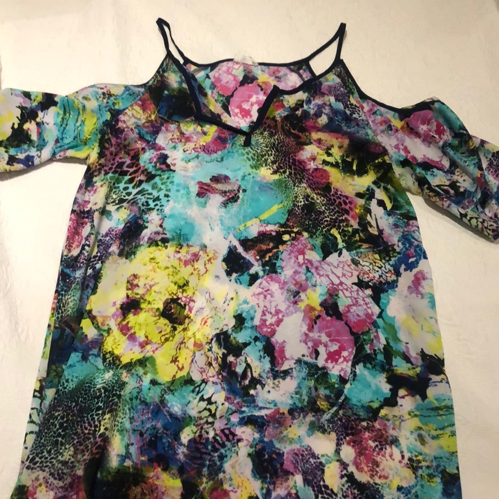 Glam Tie Dye Dress/Cover Up